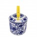FixtureDisplays® Small 2 Liter Ceramic Porcelain Teapot Tea Kettle with Floral Design, 8X6X7